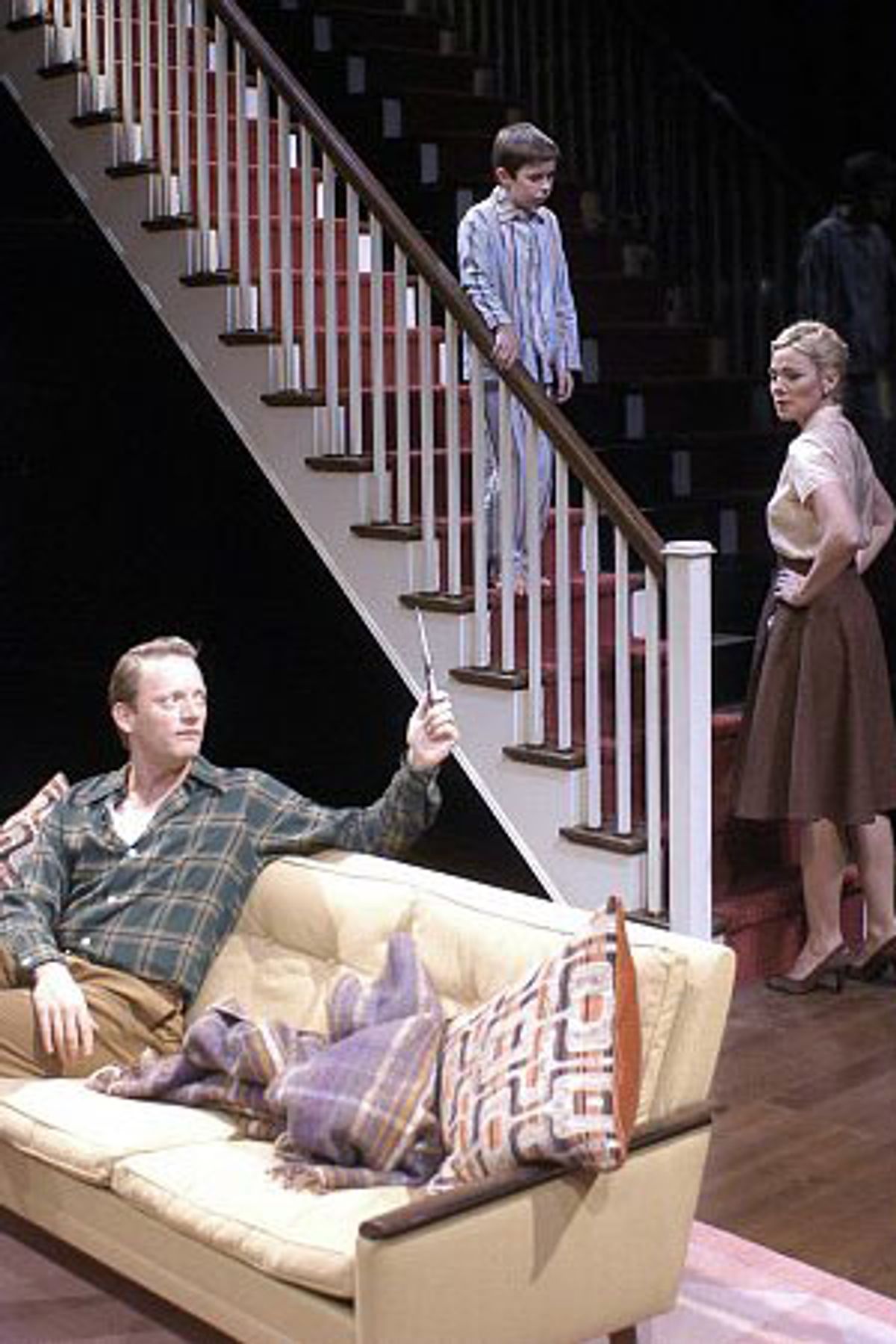 Douglas Henshall, Adam J. Brown and Kim Cattrall at 