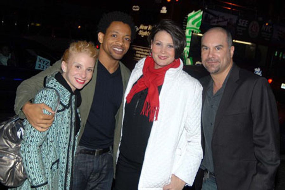 Spelling Bee's Sarah Saltzberg, Derrick Baskin, Lisa Howard, and Greg Stuhr at 