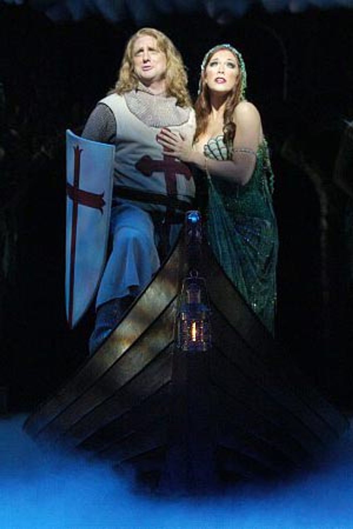 Christopher Sieber and Hannah Waddingham at 