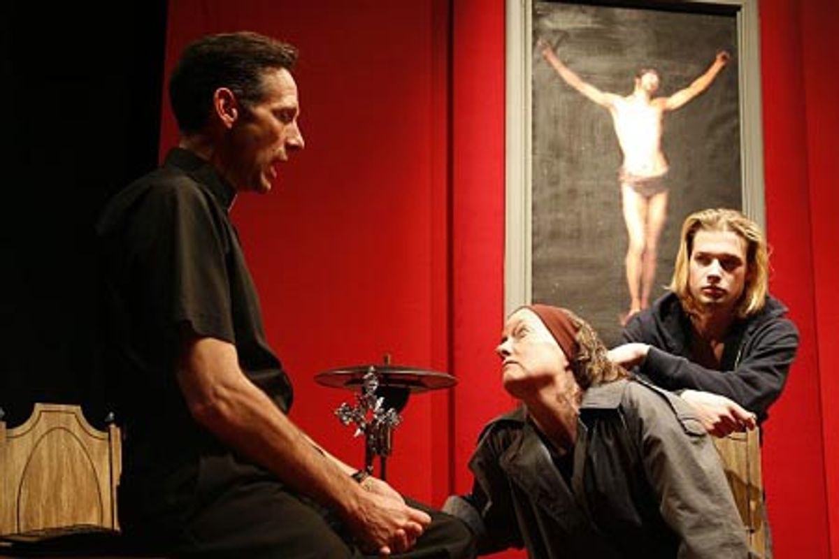 Stephen Hope, Lucy McMichael and Brandon Ruckdashel at 