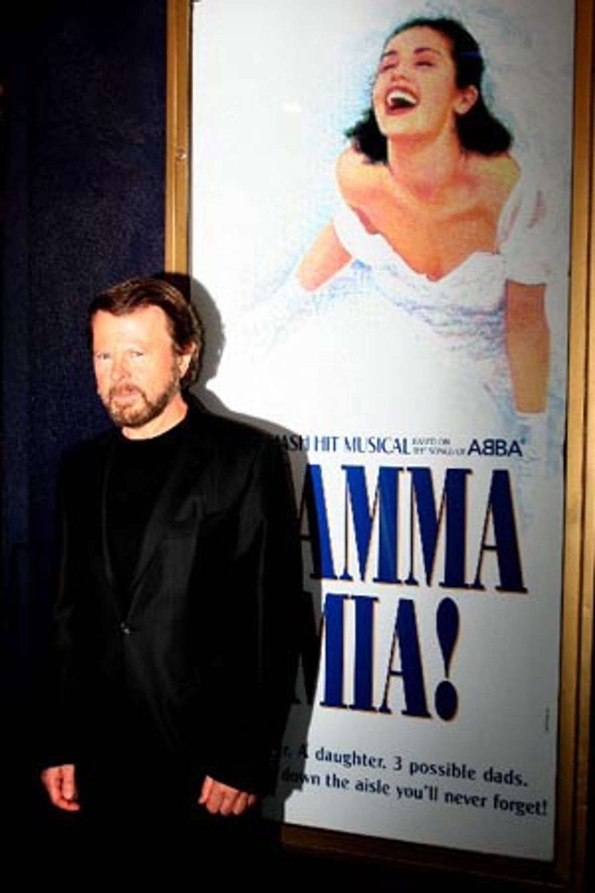 BjÃ�'Â¶rn Ulvaeus of ABBA outside the Winter Garden Theatre at 