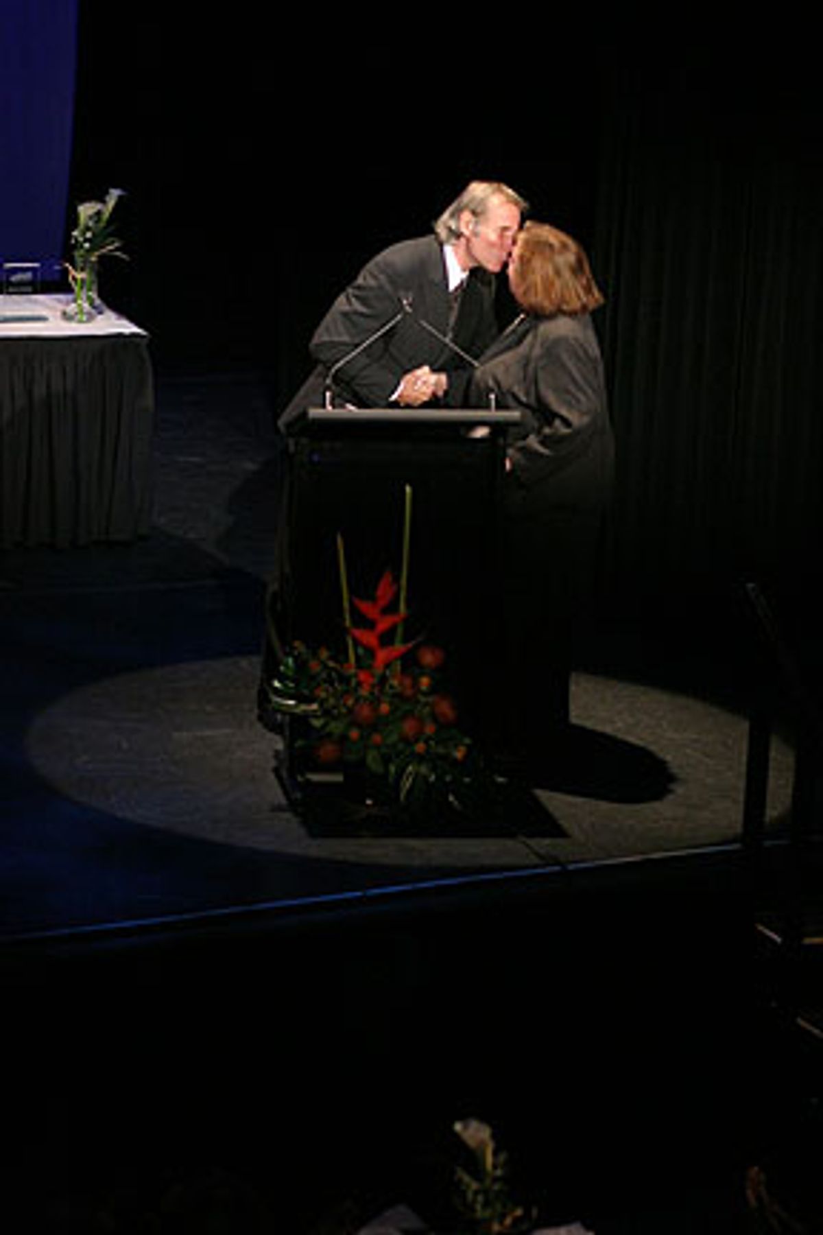 Jim Dale and the Honorable Liz Krueger at 