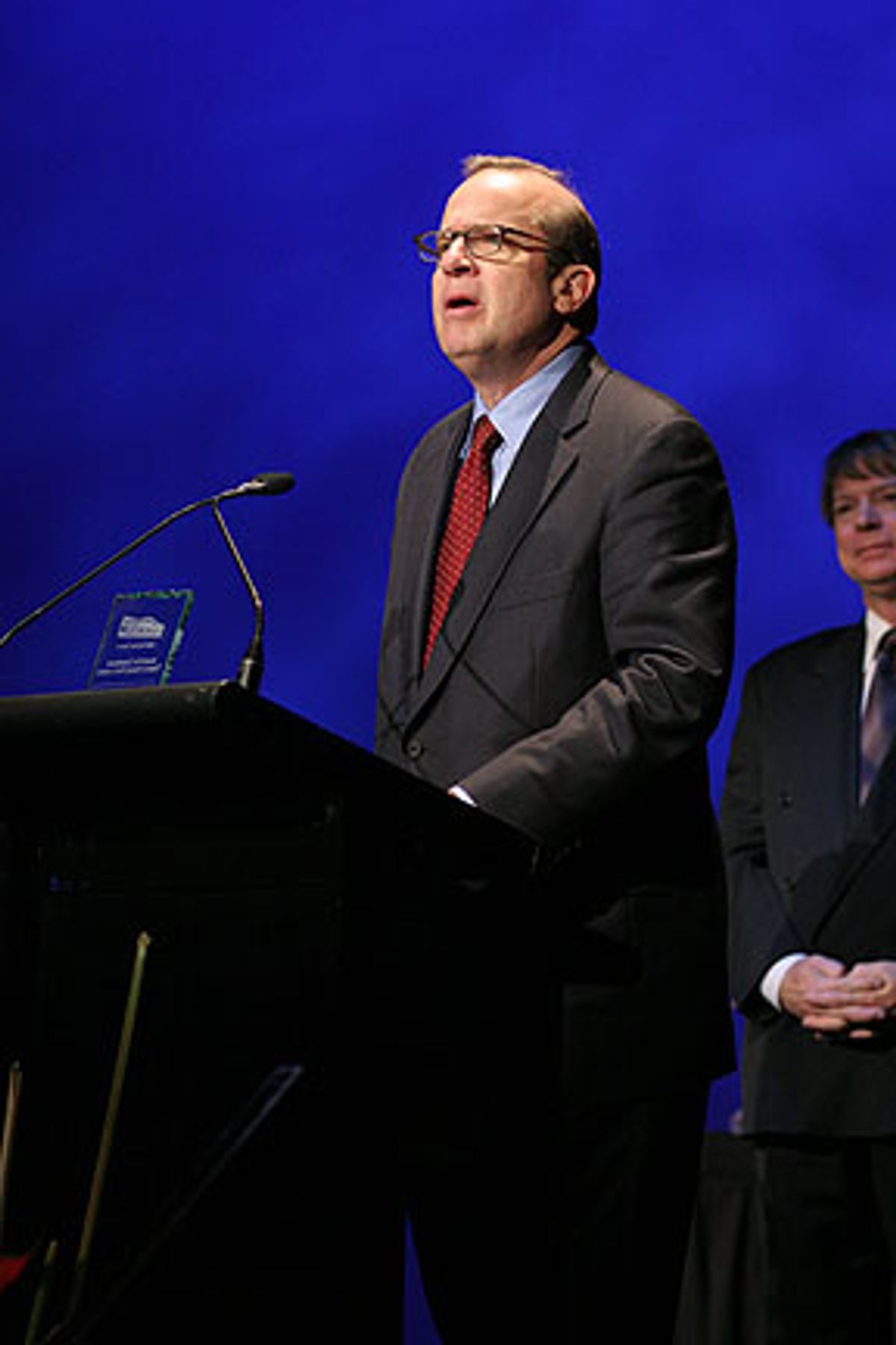 Barry Grove (acceptor of the Theatre History Preservation Award to an Organization--Manhattan Theatre Club) at 