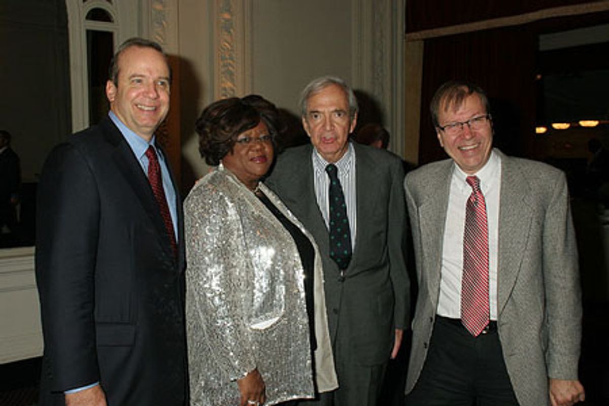 Barry Grove, Ludeana M. Thomas, Fred Papert and Roger Danforth at 
