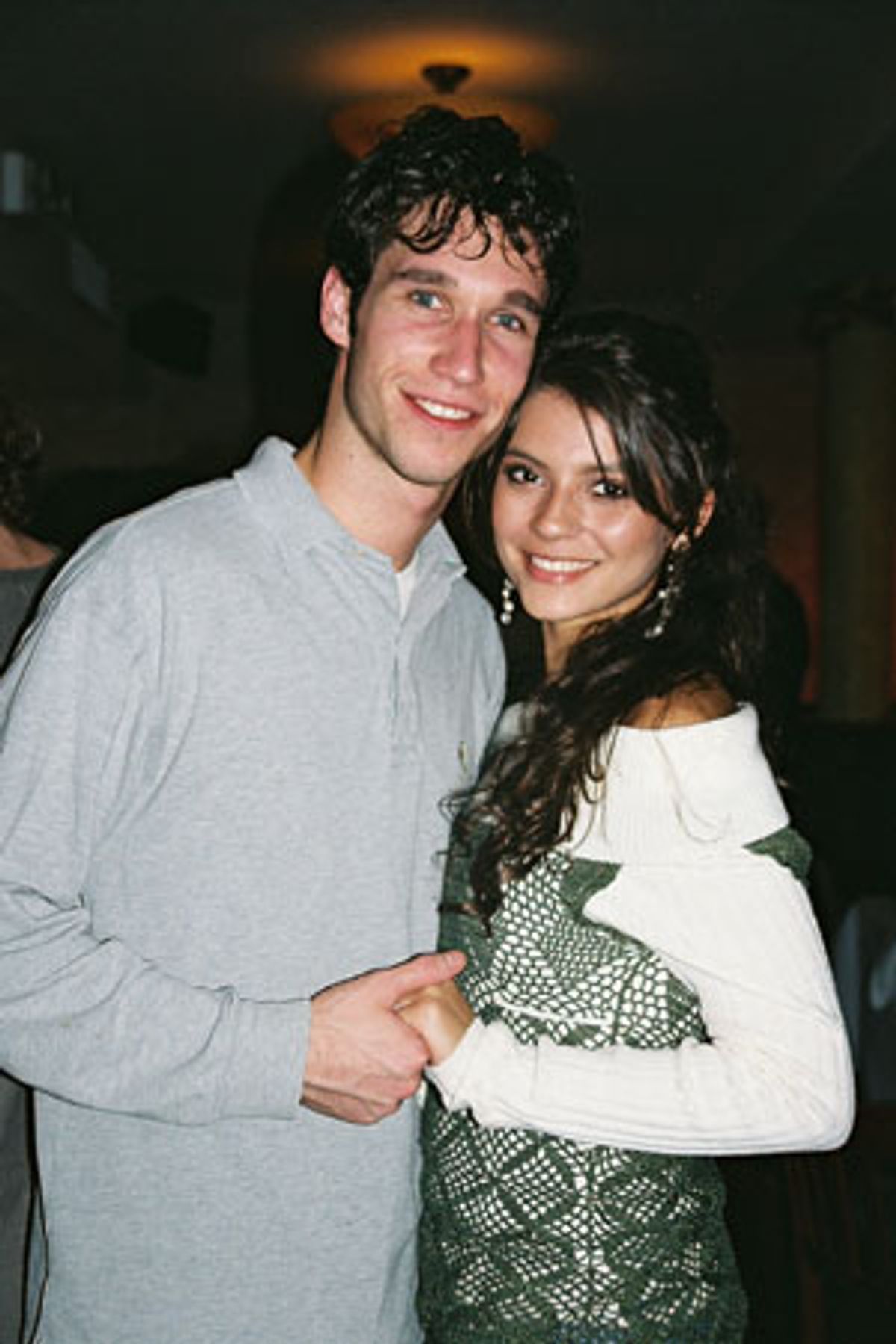 Kevin Aubim and Kaitana Magno at Schwartz' Portrait Unveiled at Tony's