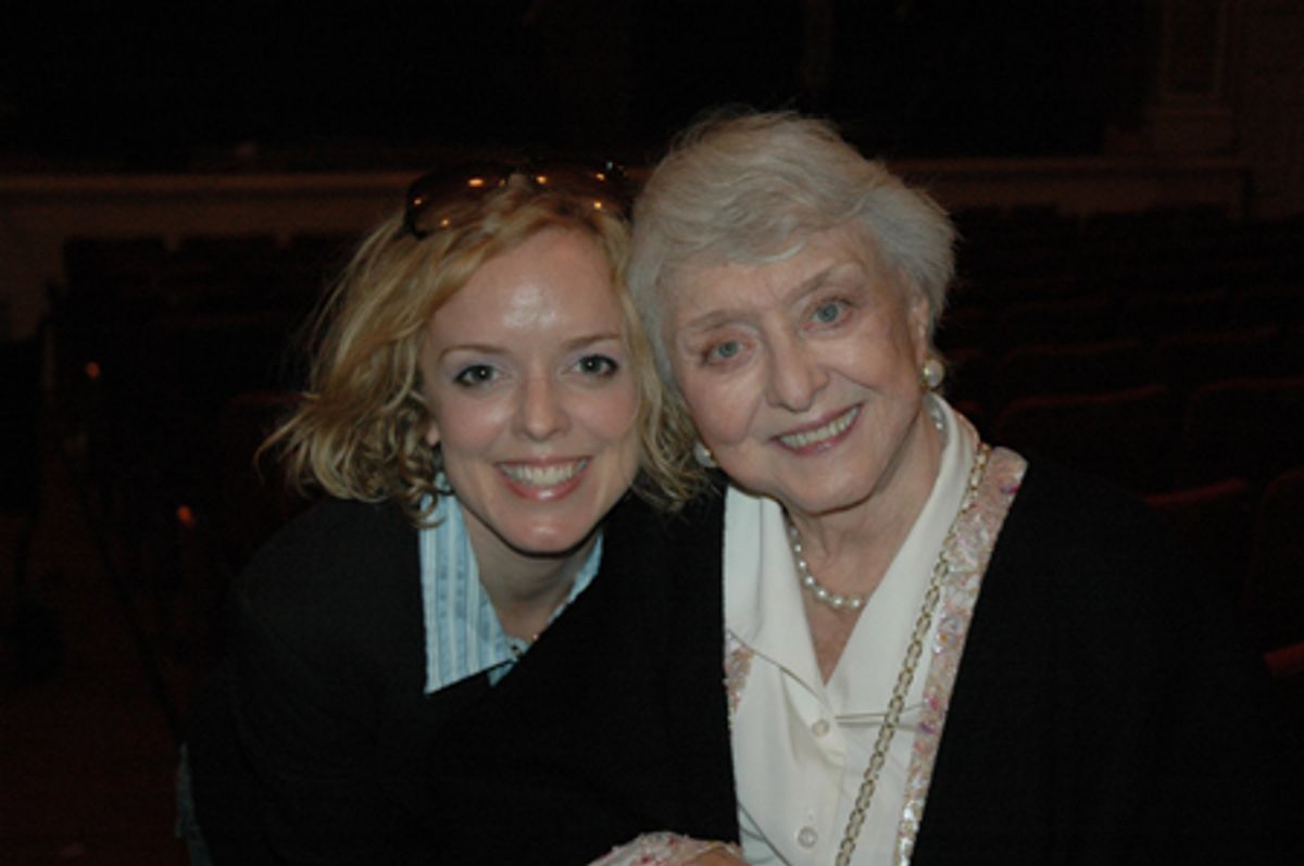Nancy Anderson and Celeste Holm at 