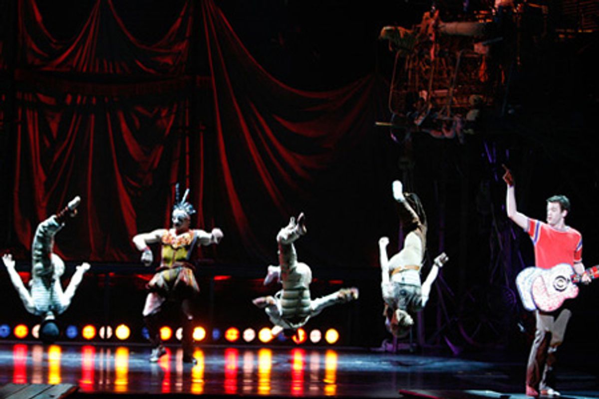 Michael Arden and cast members at 