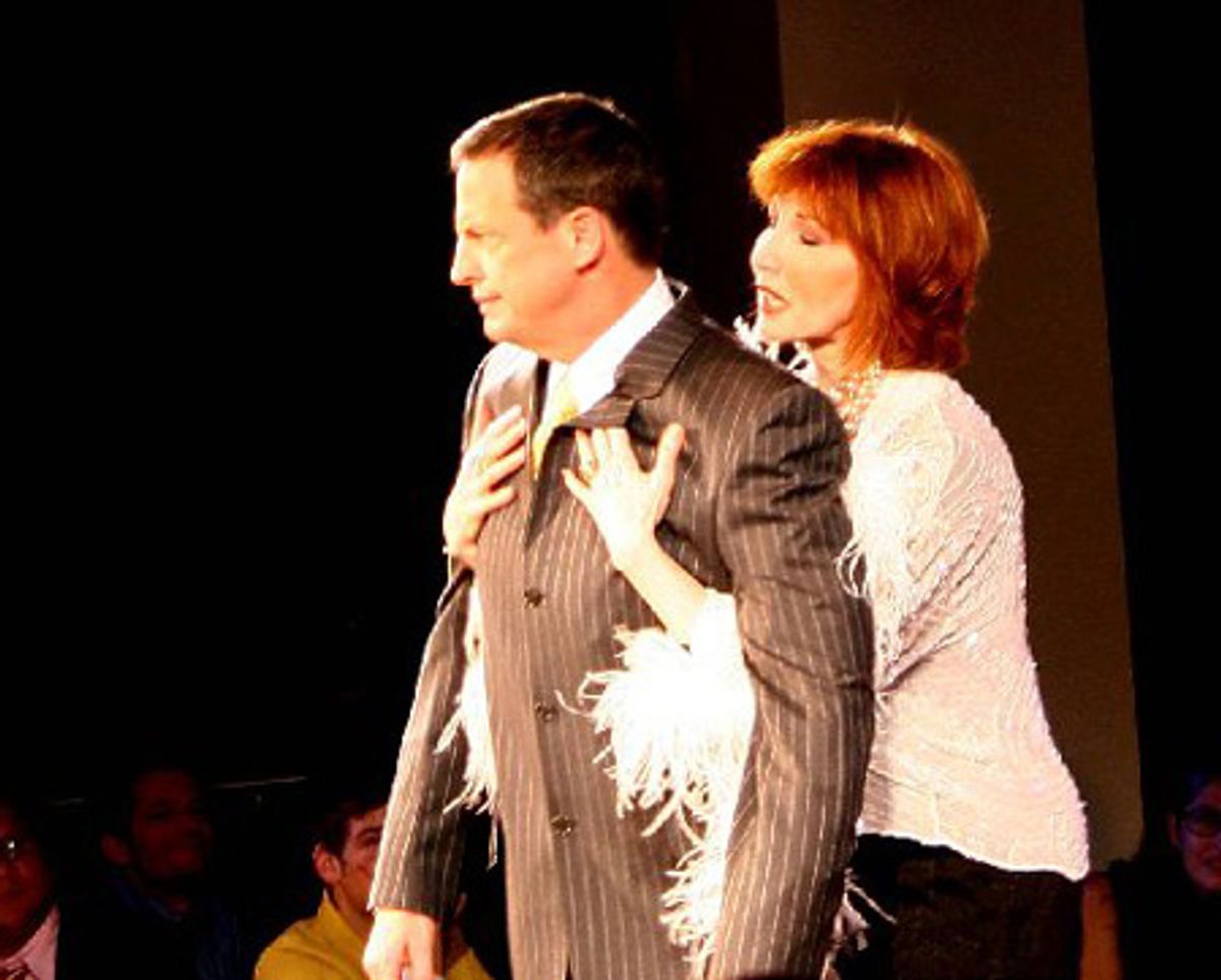 Peter Frechette as Craven Cartell and Joanna Gleason as Titsiana Cartell at 