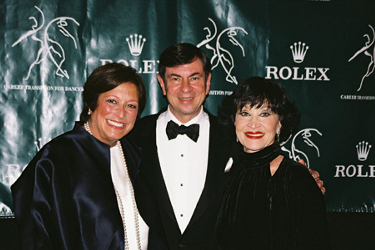 Hilary Weinstein (Board Member of the Rudolf Nureyev Dance Foundation), Barry Weinstein and Chita Rivera at 