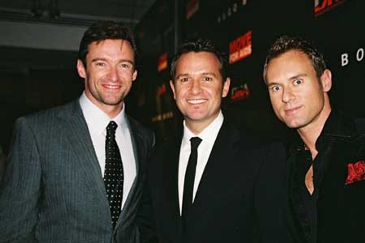 Hugh Jackman, James Houston and Philip Parrotta at 