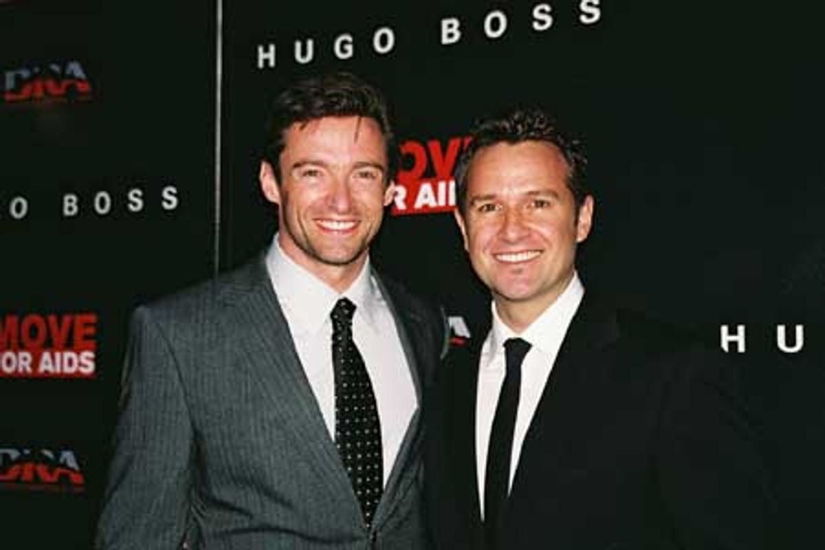 Hugh Jackman and James Houston at 