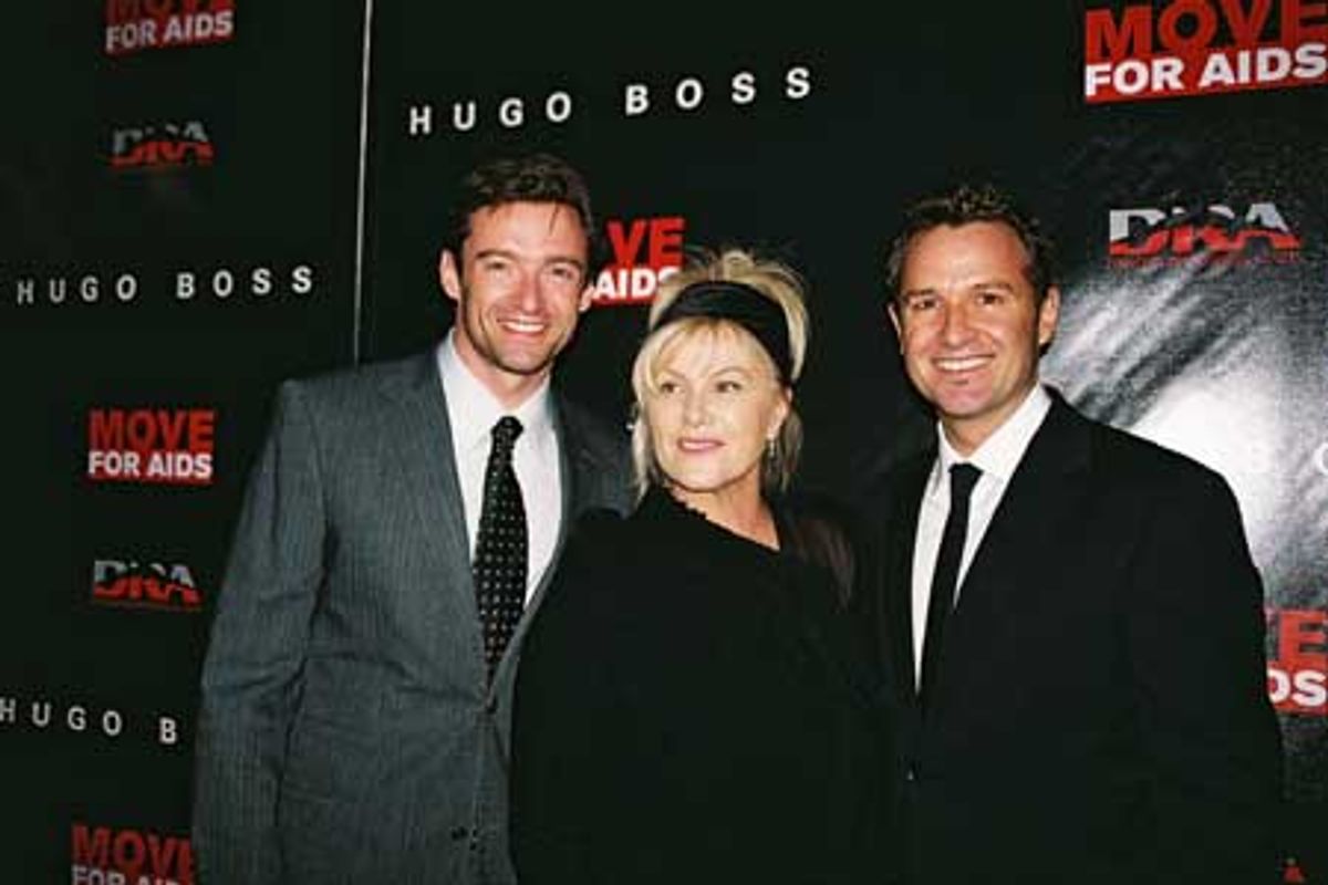 Hugh Jackman, Deborra-Lee Furness and James Houston at 