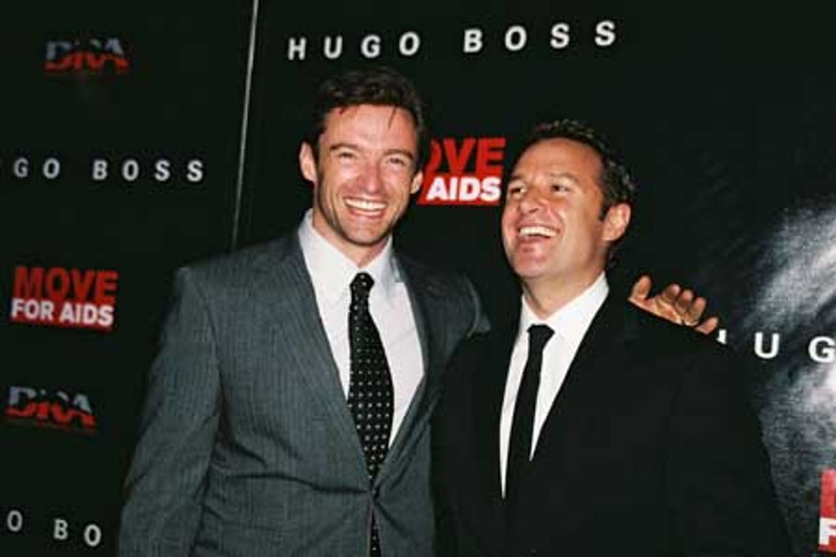 Hugh Jackman and James Houston at 
