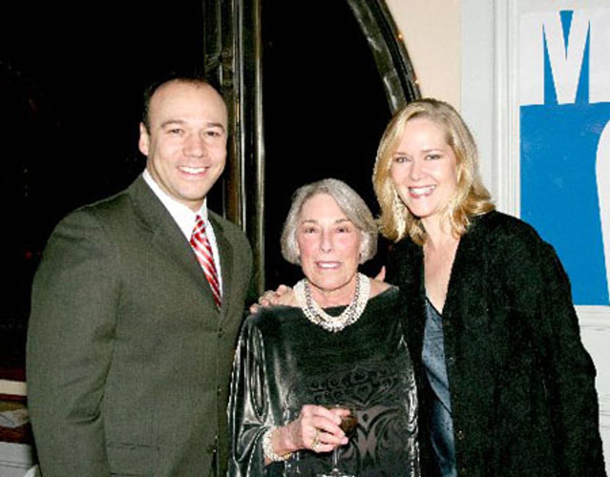 Danny Burstein and Rebecca Luker with Mary Rodgers at 