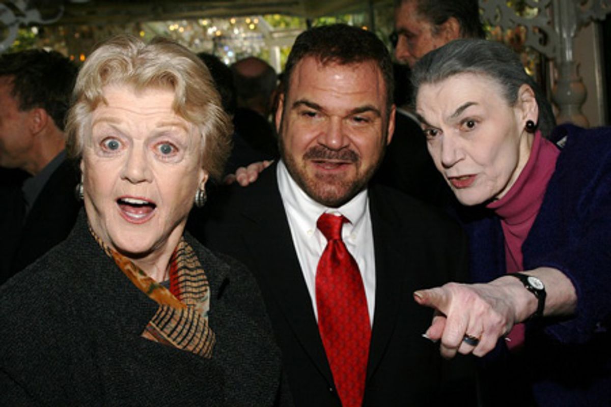 Angela Lansbury, Gerard Alessandrini and Marian Seldes at 