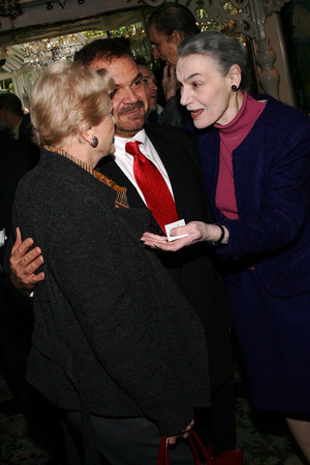 Angela Lansbury, Gerard Alessandrini and Marian Seldes at 