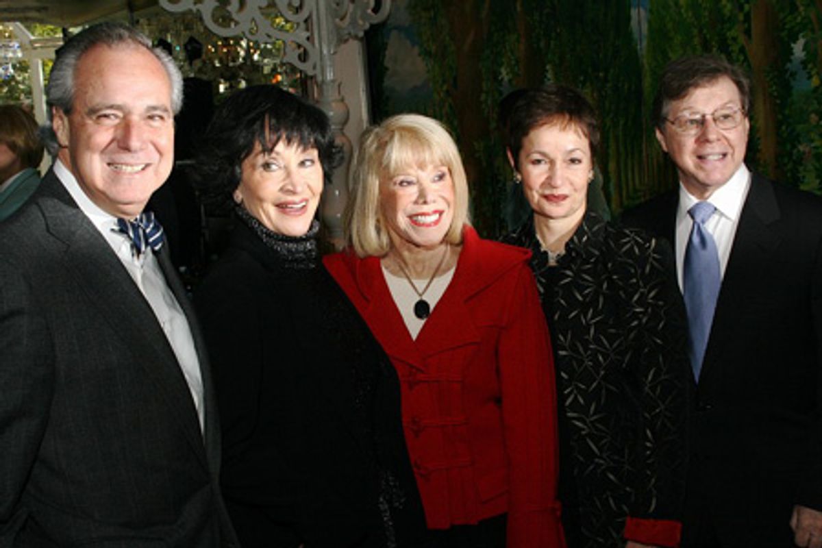 Doug Leeds, Chita Rivera, Sondra Gilman, Lynn Ahrens and Maury Yeston at 
