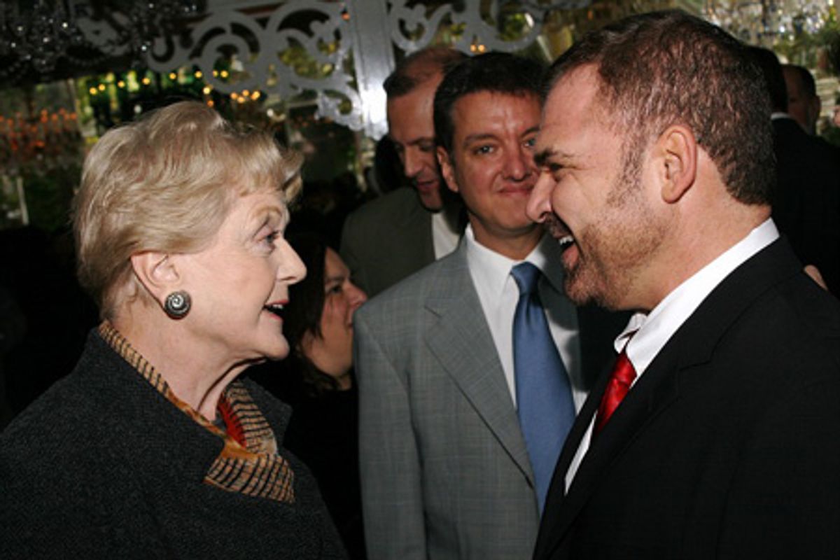 Angela Lansbury and Gerard Alessandrini at 
