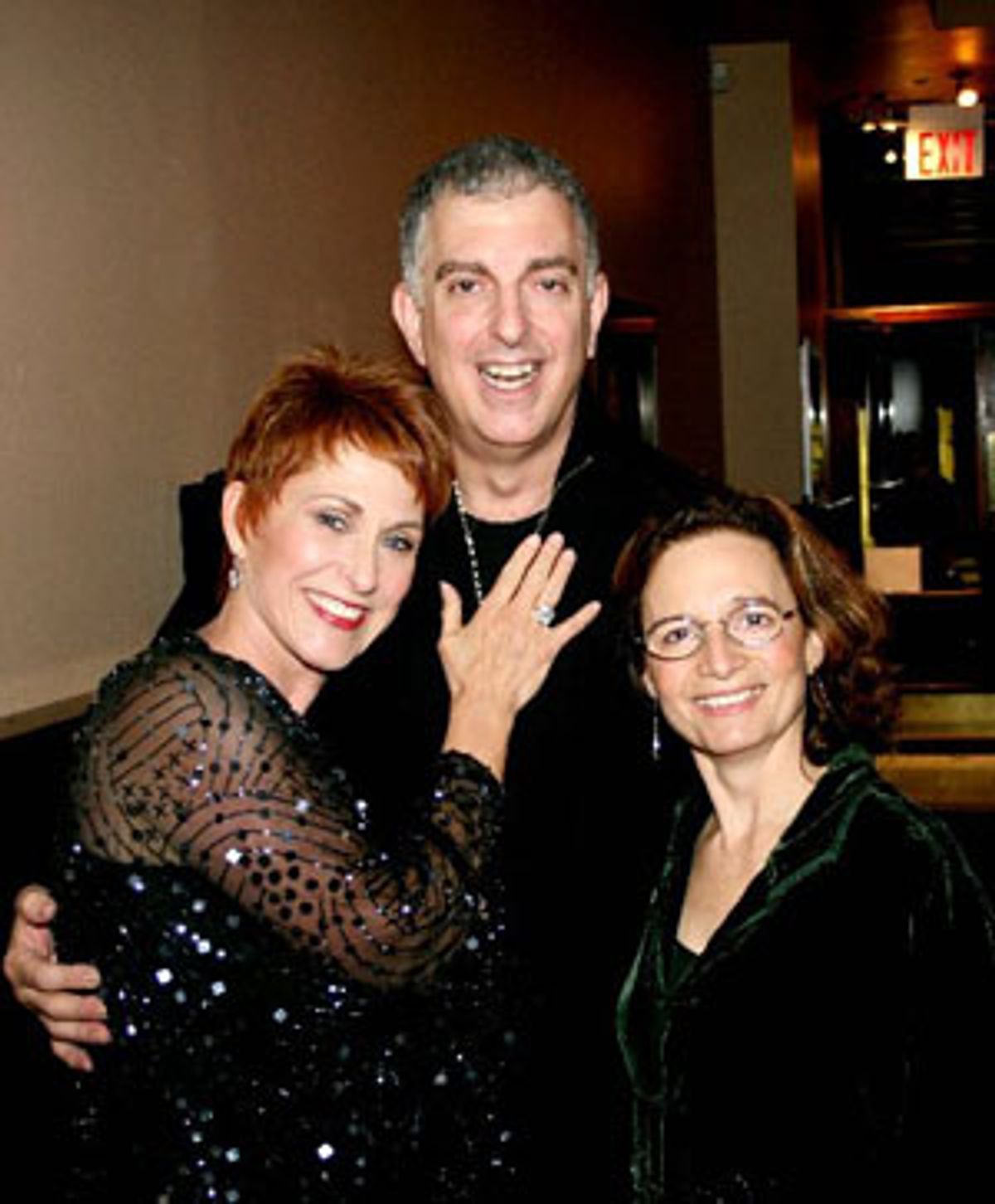 Amanda McBroom, Joel Silberman and Michele Brourman, her director and collaborator at 