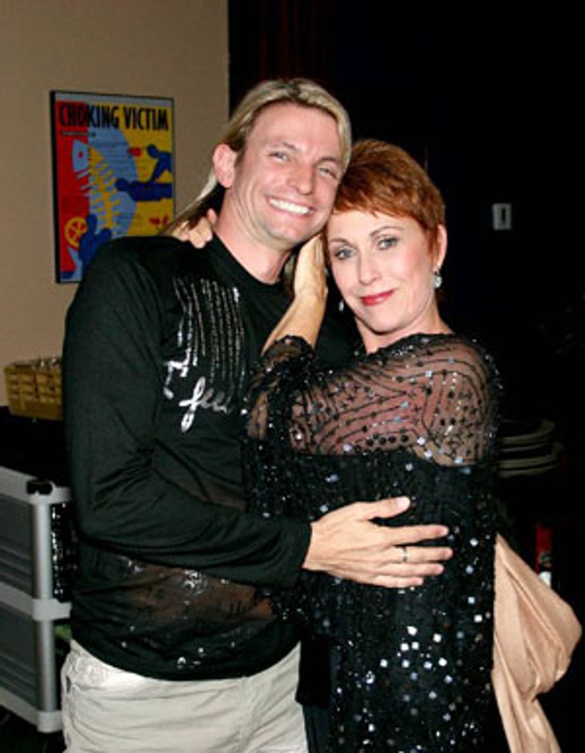 Stuart Moulton of The Austin Cabaret Theatre with Amanda McBroom at 
