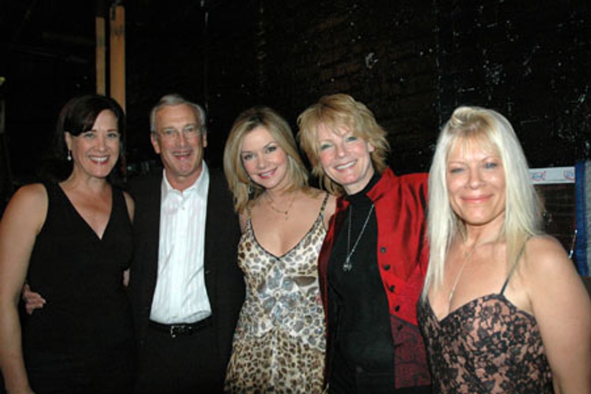 Karen Ziemba, Bill Tatum, Bobbie Eakes ('All My Children'), Ellen Dolan and Ilene Kristen at 