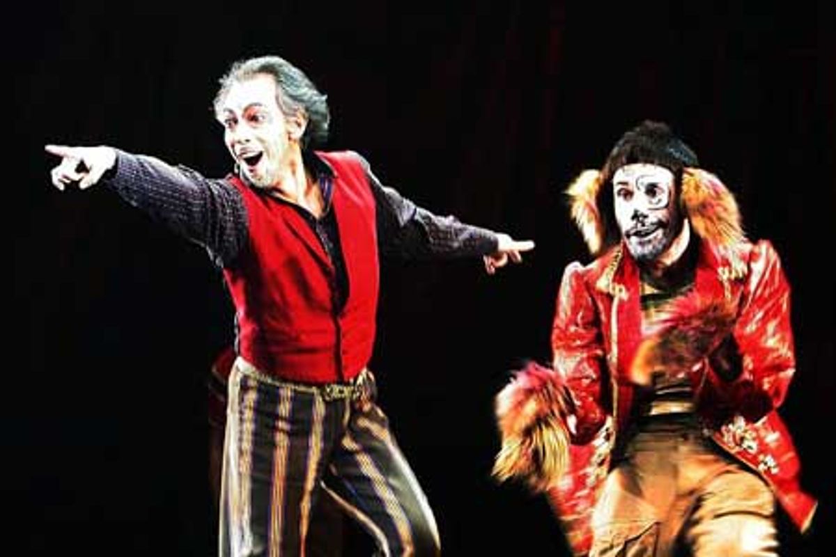 Thom Sesma and cast member at 