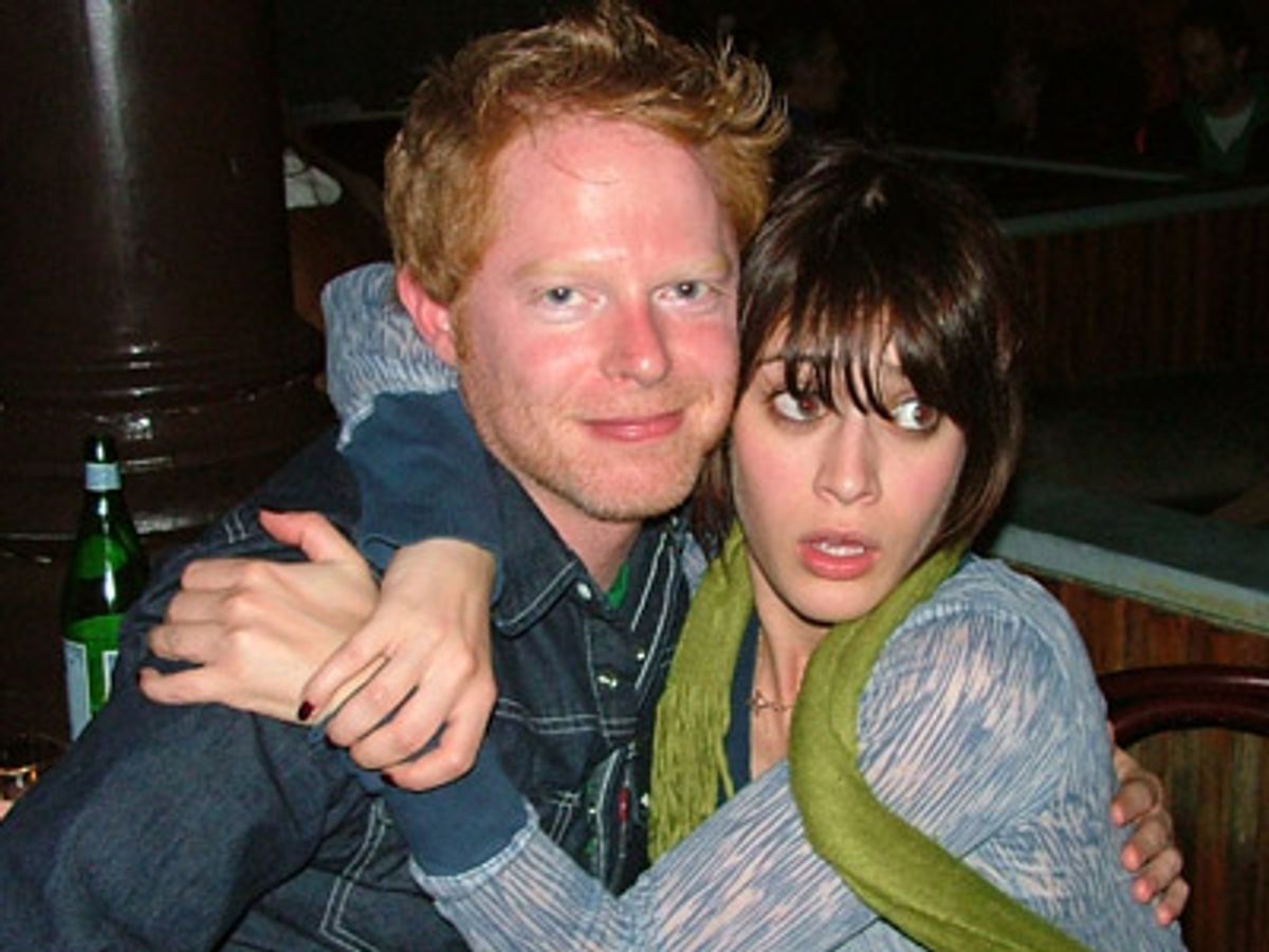 Jesse Tyler Ferguson with 'Class'mate Lizzy Caplan ham it up for
BroadwayWorld.com at 