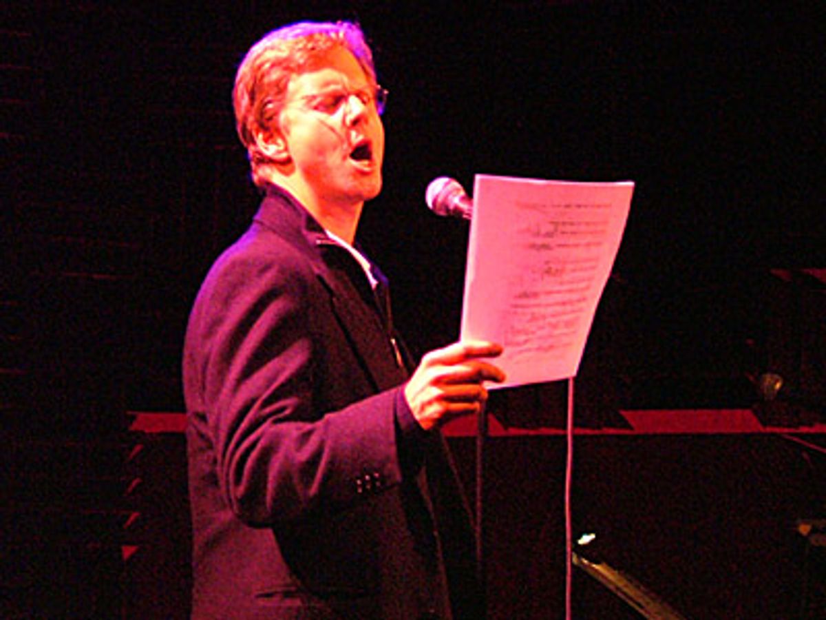 Alan Campbell (Sunset Boulevard) sings the title song with a twist -
Mad Lib style at 