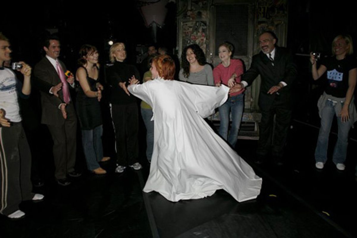 Lisa Gajda and the cast at 