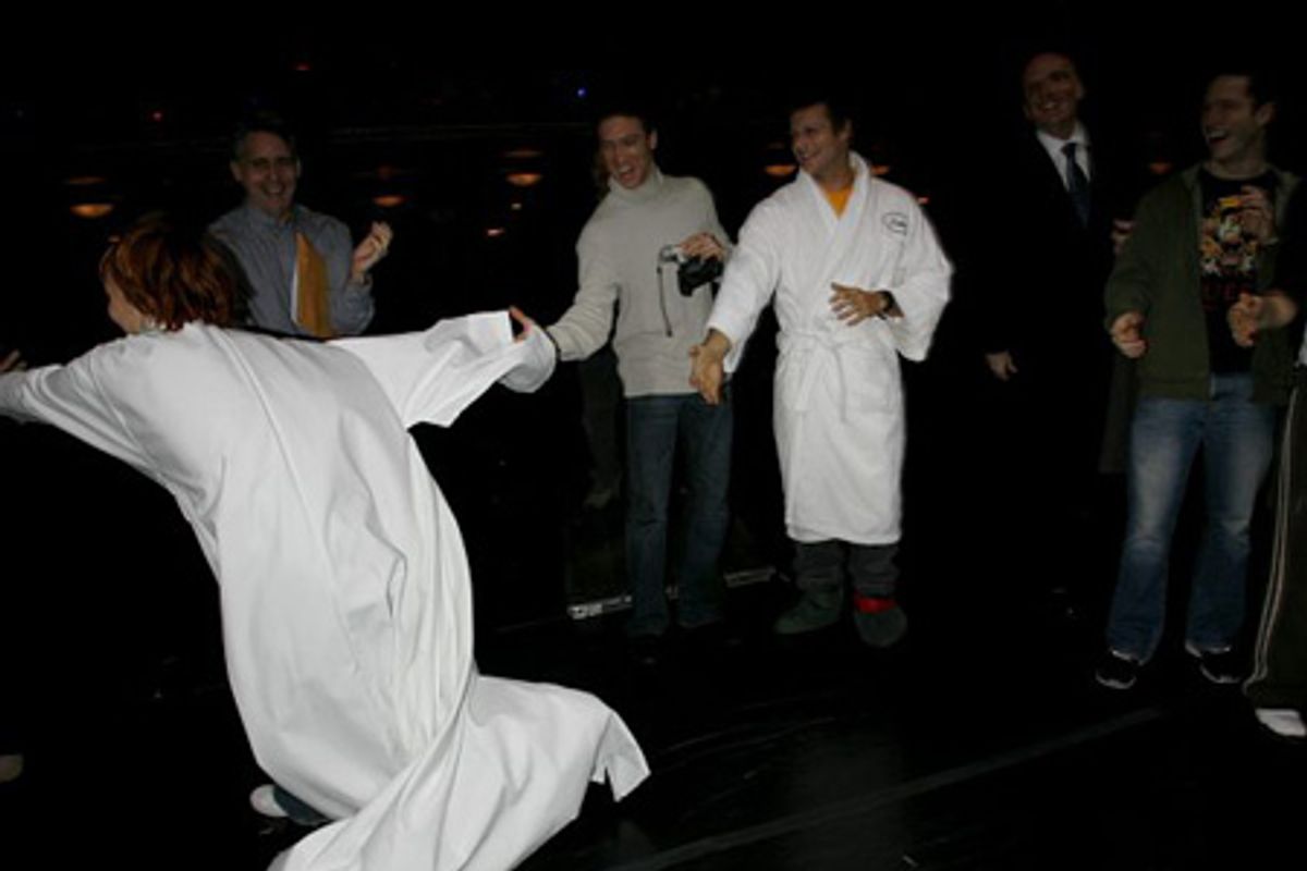 Lisa Gajda, John Selya and cast at 