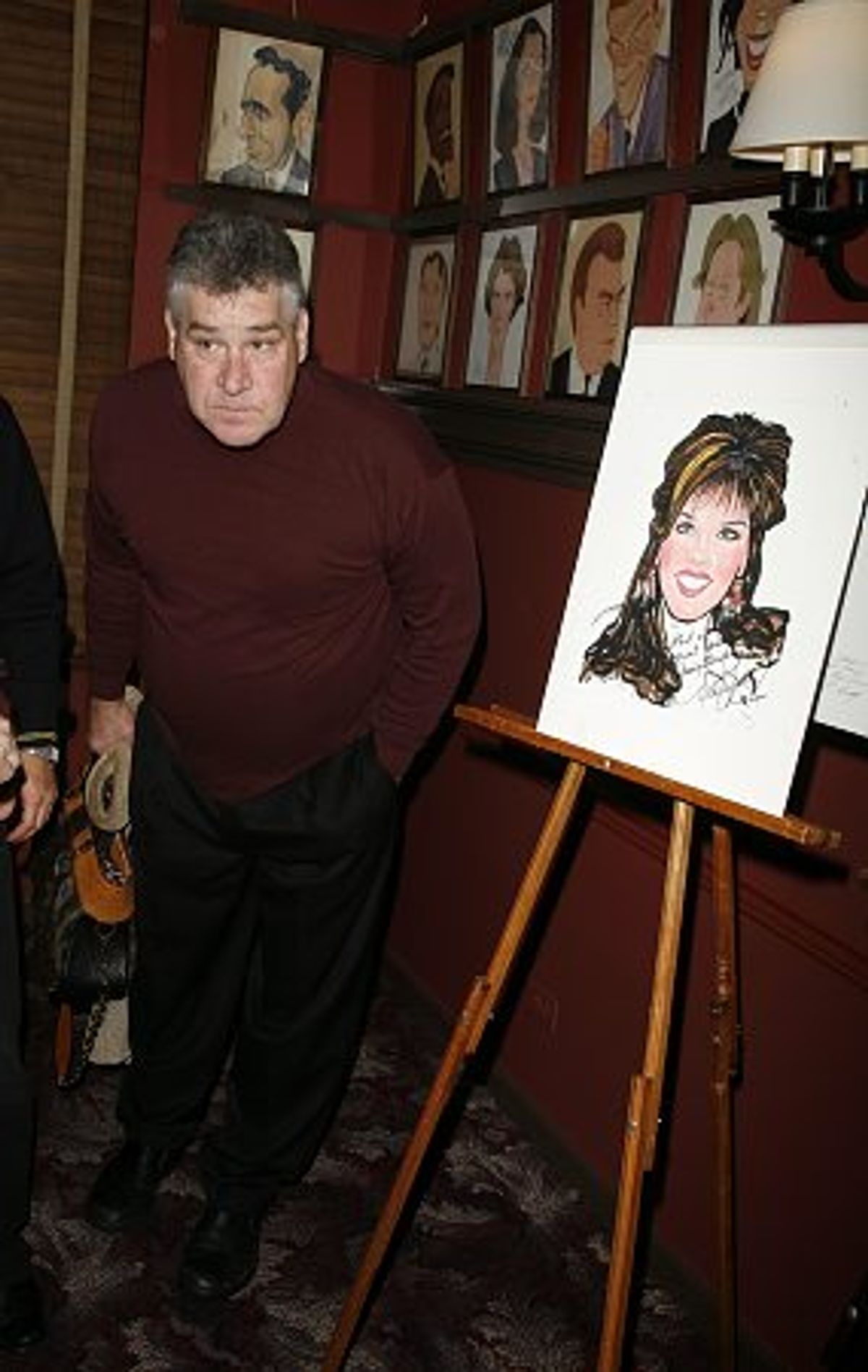 Brian Blosil (Marie Osmond's husband) at The Osmonds Receive Sardi's Caricatures
