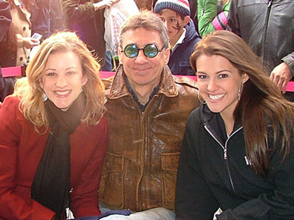 Judges of the 'Be Wicked' singing contest - Katie Adams (s/b Glinda),
David Garrison (The Wizard) and Miss America 2005 Chelsea Cooley
(a self professed Wicked fan) at 