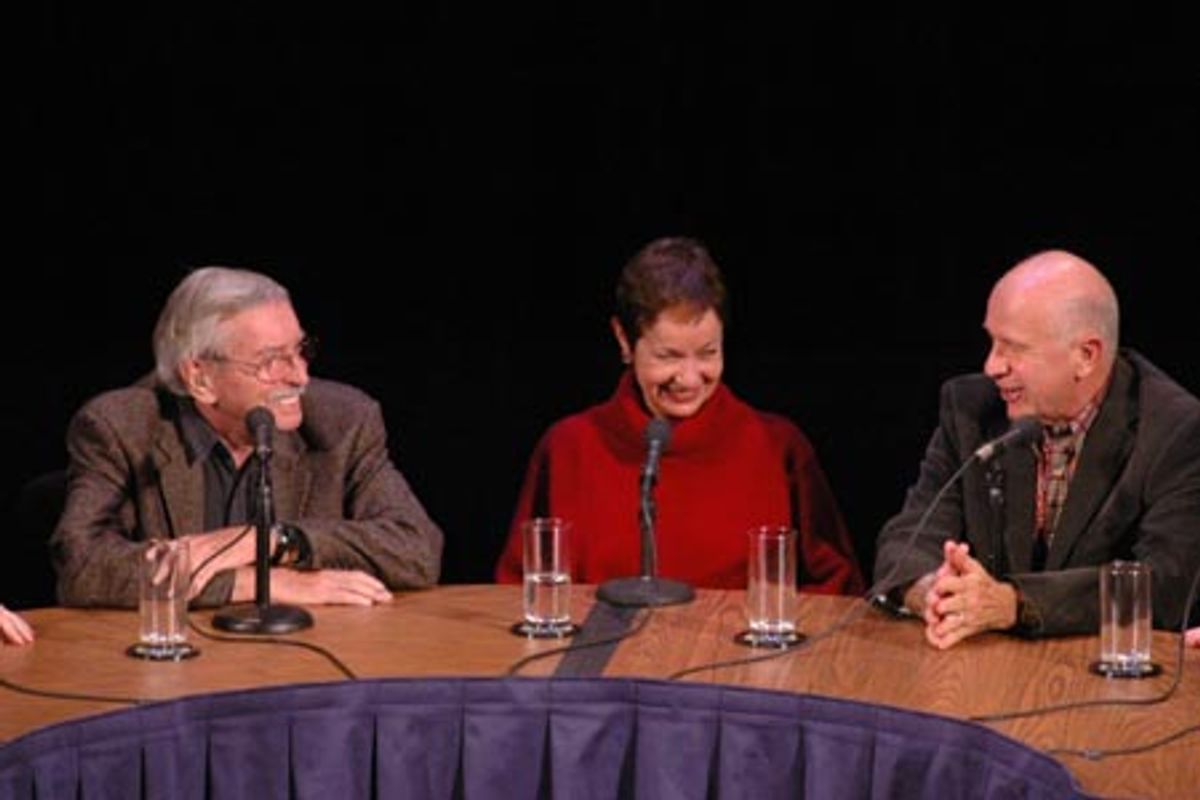 Edward Albee, Lynn Ahrens and Terrence McNally at 