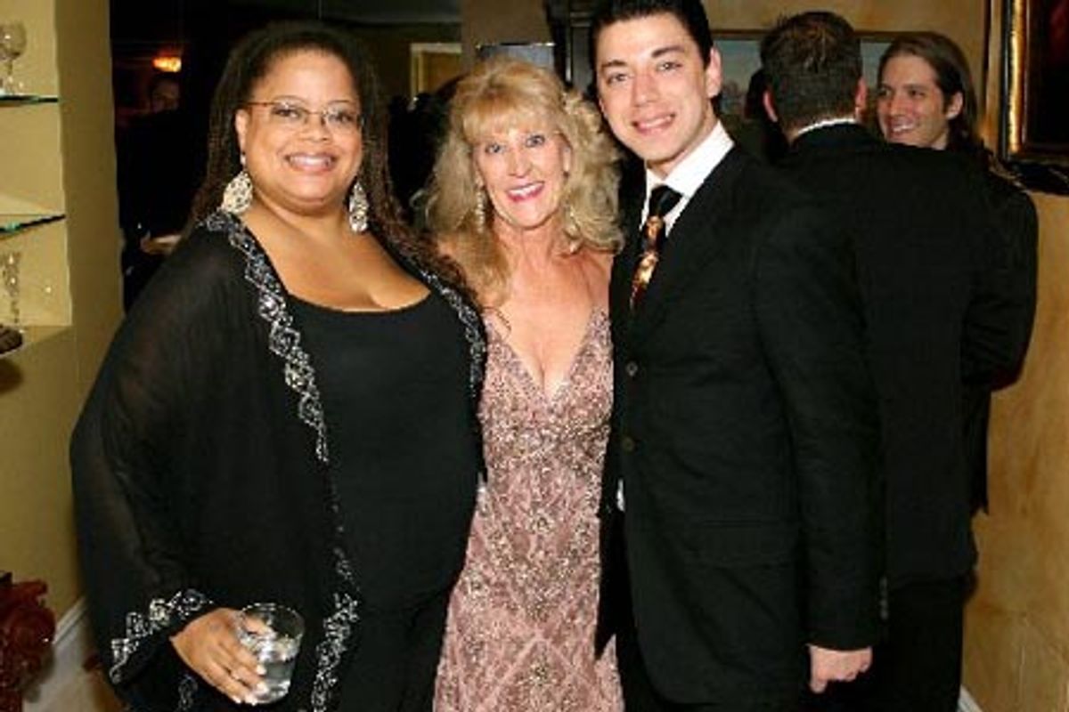 Natalie Douglas and Malan Breton chat up a BC/EFA supporter at 