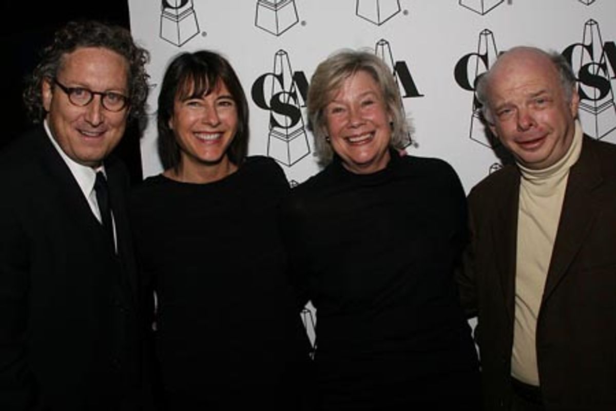 Bernard Telsey, Ellen Lewis, Juliet Taylor and Wallace Shawn at 