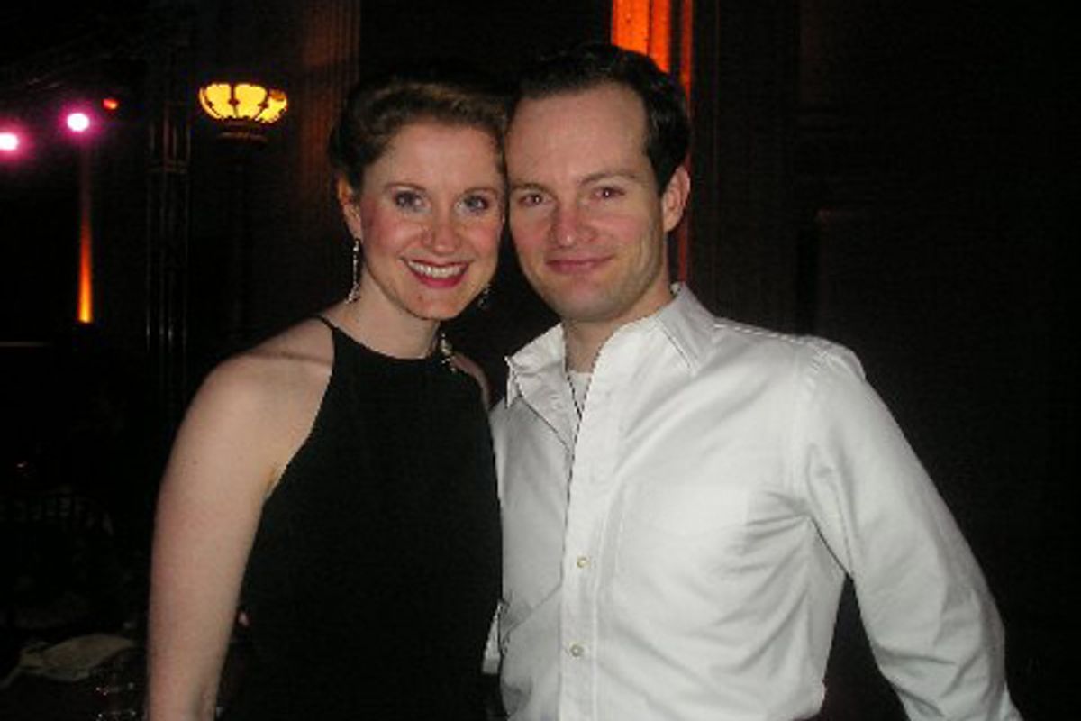 Christiane Noll and husband, cast member Jamie LaVerdiere at 