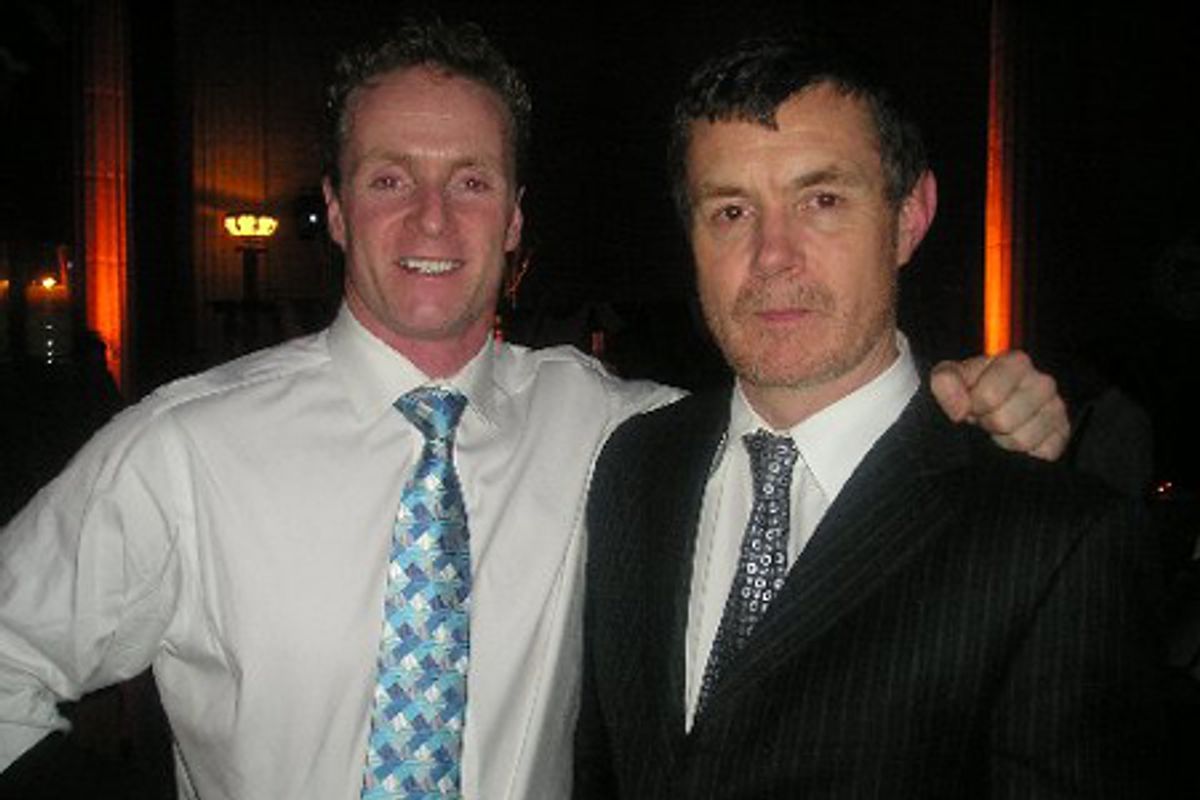 Cast member Brian O'Brien and costume designer Martin Pakledinaz at 