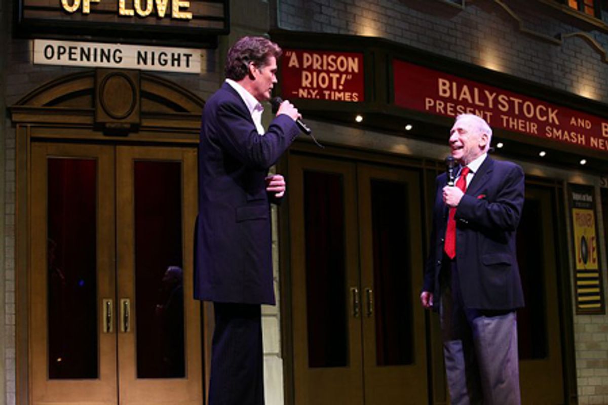 David Hasselhoff and Mel Brooks at 