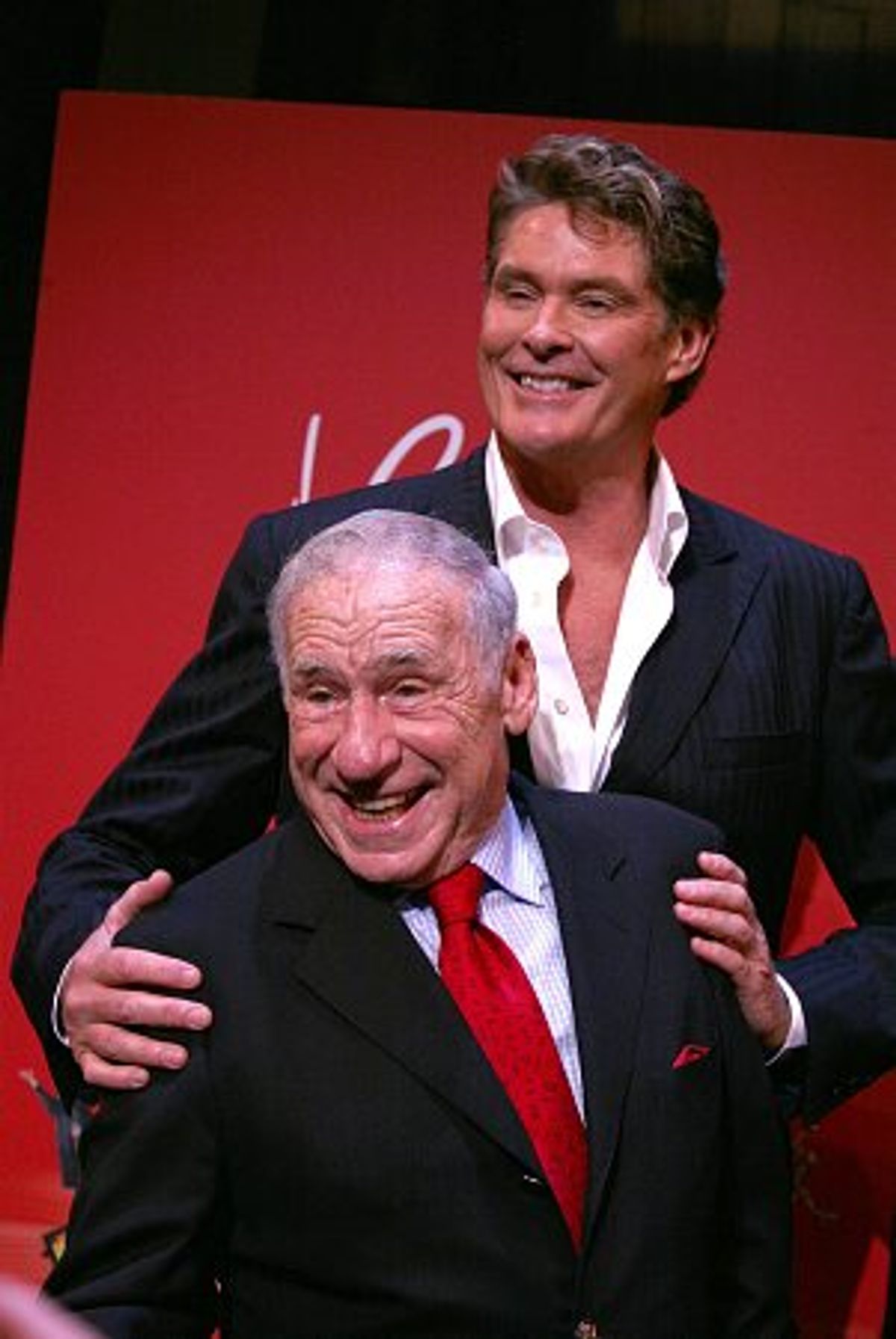 Mel Brooks and David Hasselhoff at 