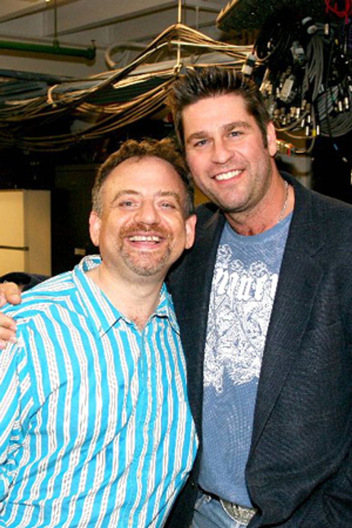 Marc Shaiman and friend after the show at 