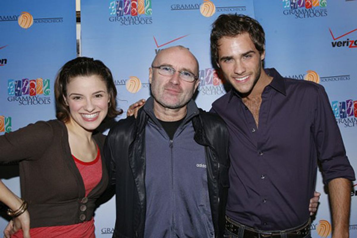 Jenn Gambatese, Phil Collins and Josh Strickland at 