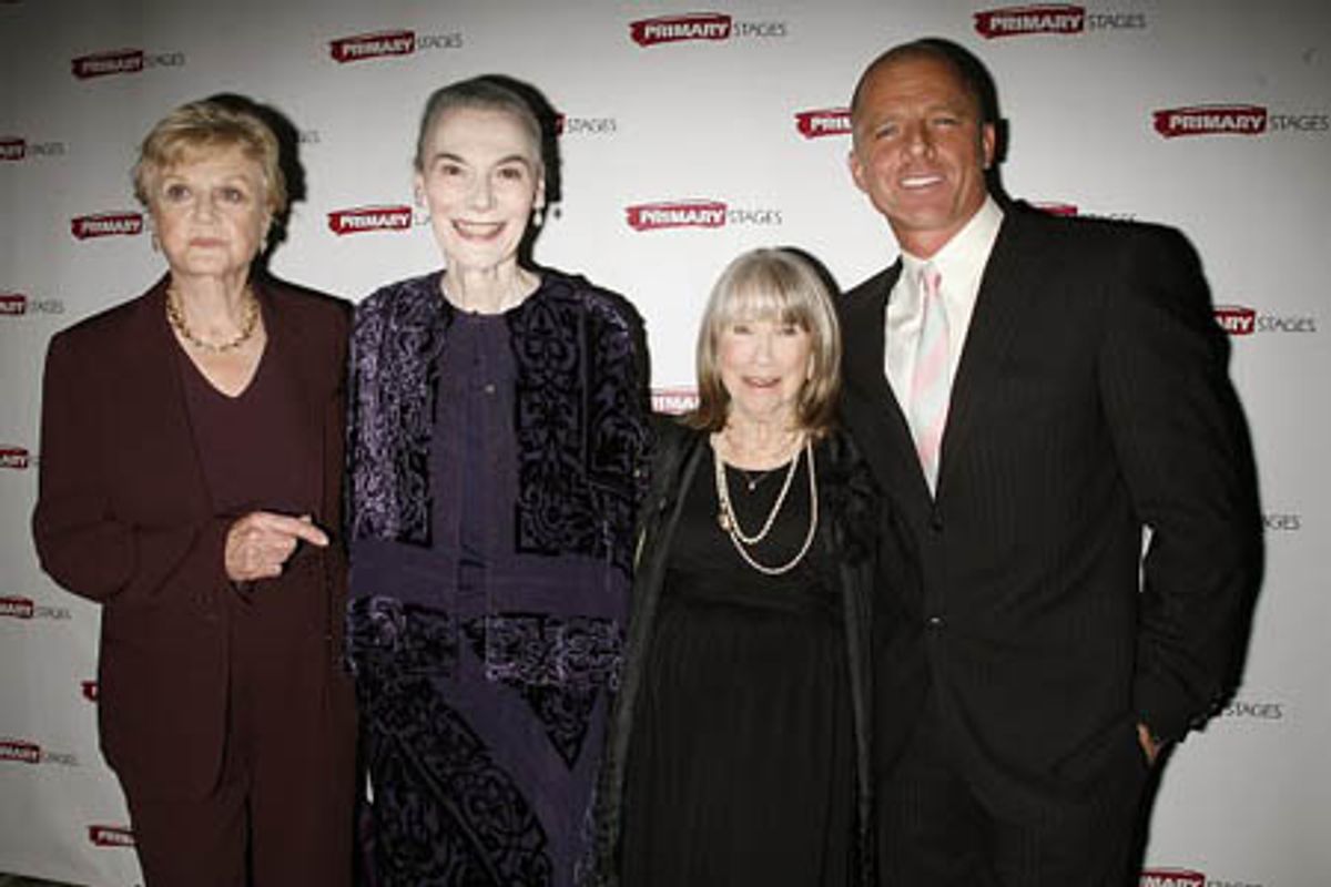 Angela Lansbury, Marian Seldes, Julie Harris, and Maxwell Caulfield at 
