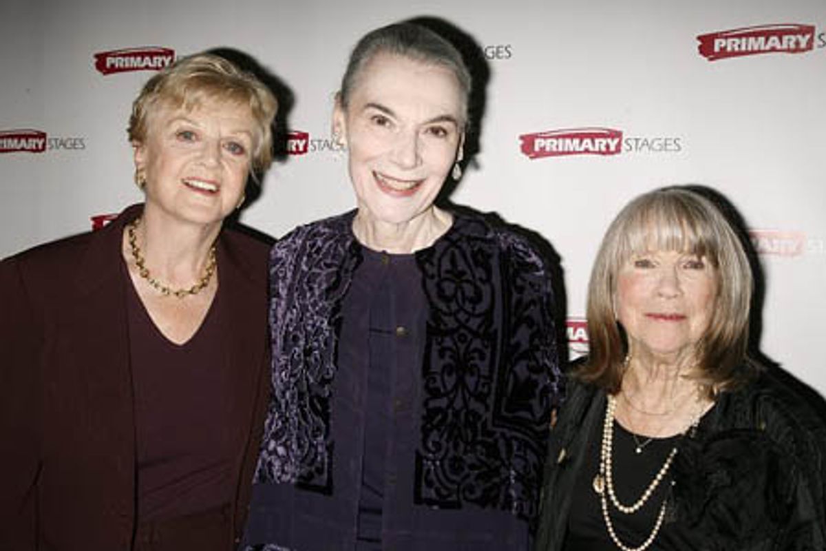 Angela Lansbury, Marian Seldes and Julie Harris at 