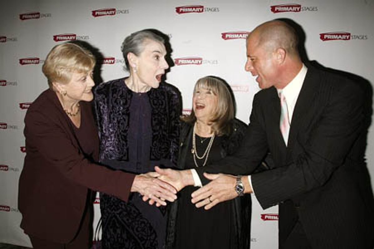 Angela Lansbury, Marian Seldes, Julie Harris and Maxwell Caulfield at 