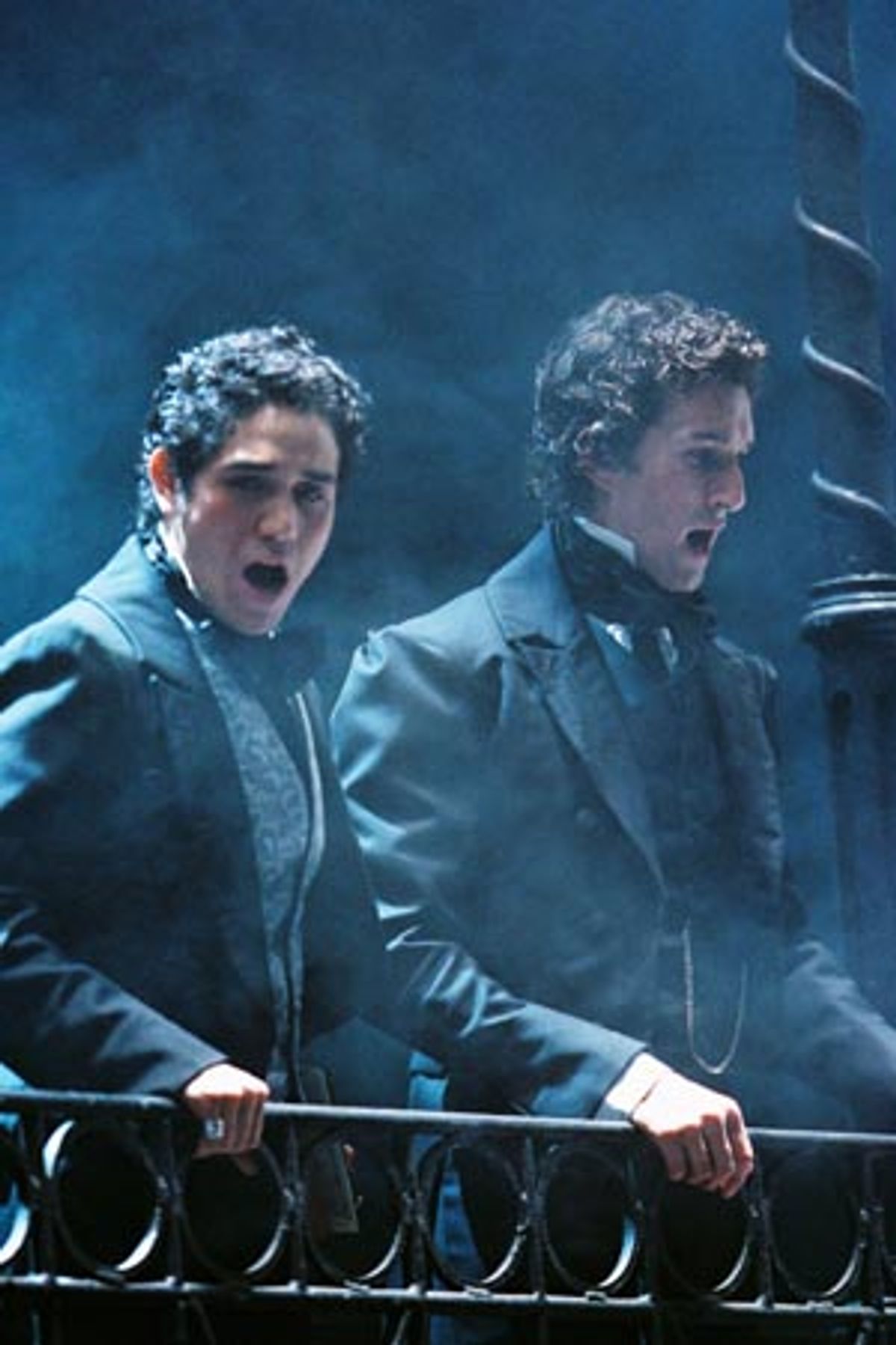 Adam Jacobs and Aaron Lazar at 