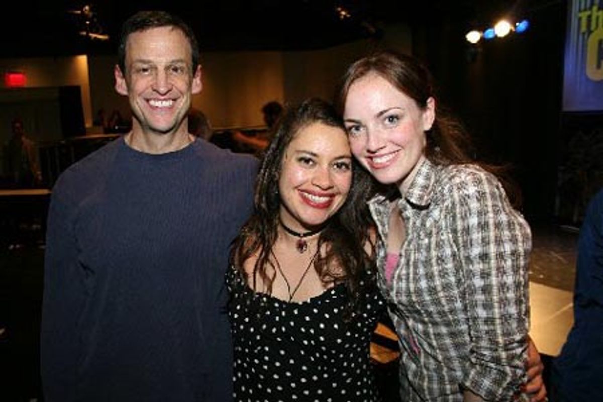 Peter Frechette, Vanessa Aspillaga and Alana O'Brien at 