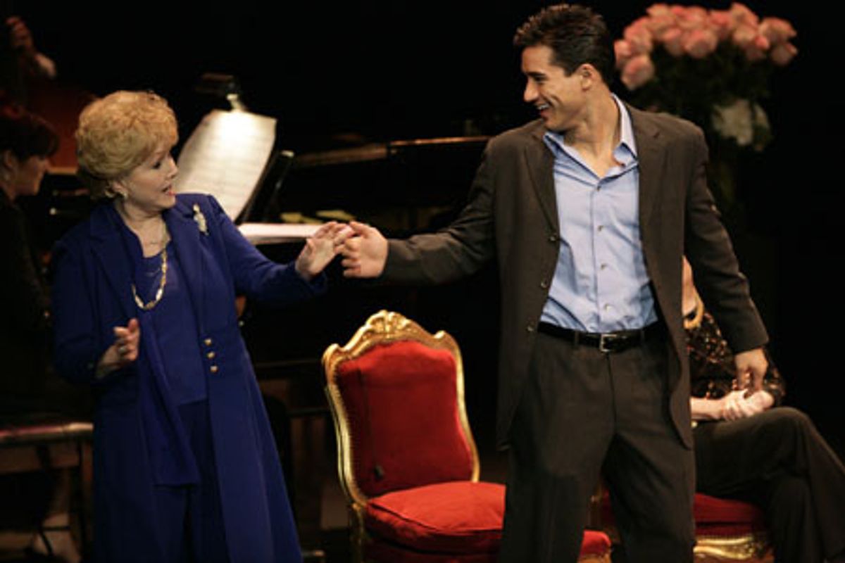 Debbie Reynolds and Mario Lopez at 