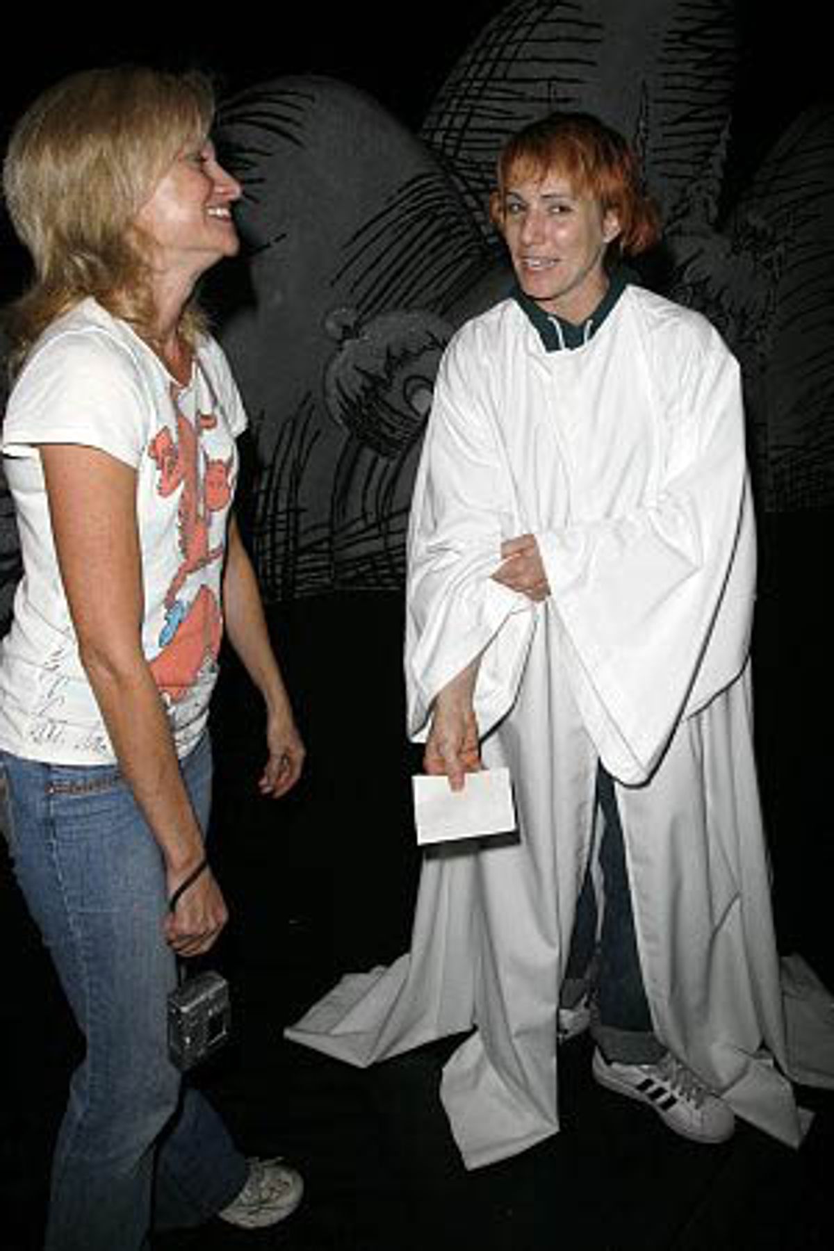 Lisa Gajda and cast member at 