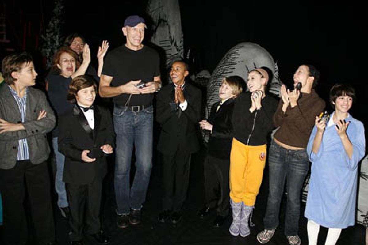 William Ryall and Grinch cast members at 