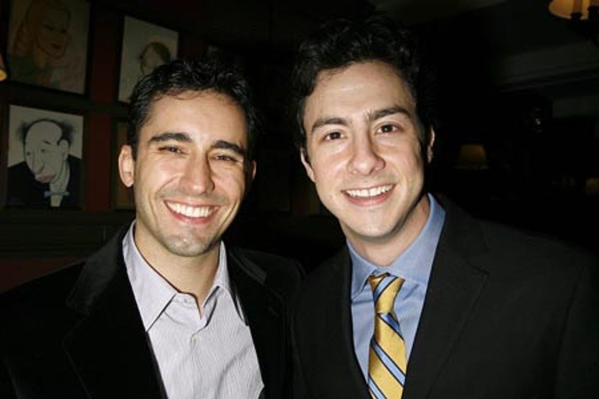 John Lloyd Young and Christopher Kale Jones (Frankie Valli) at 
